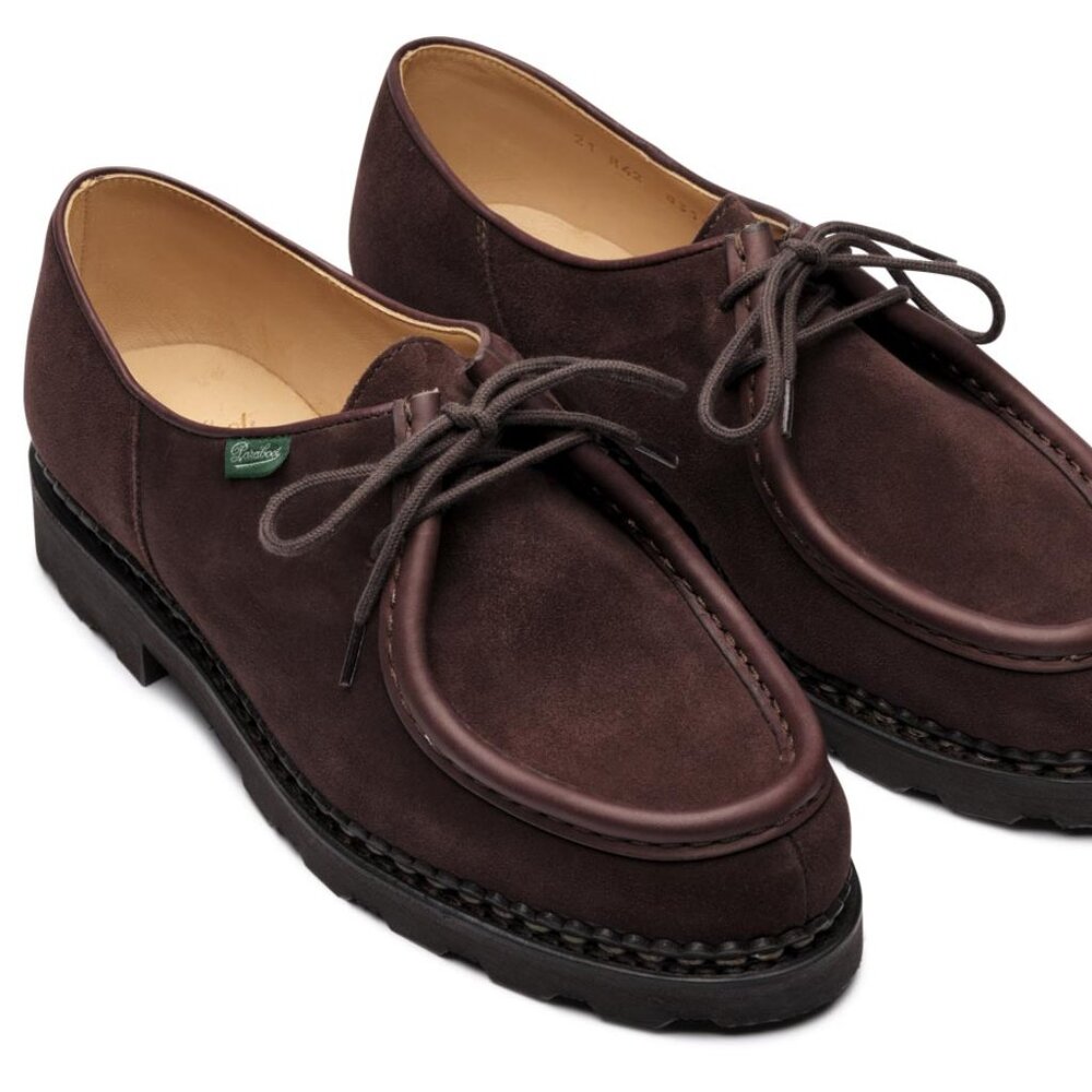 NWB Paraboot Michael Velours Congo Chocolate Suede Mens US 10.5/ UK9.5/ EU 43.5